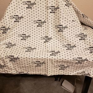 Homemade flannel baby blanket